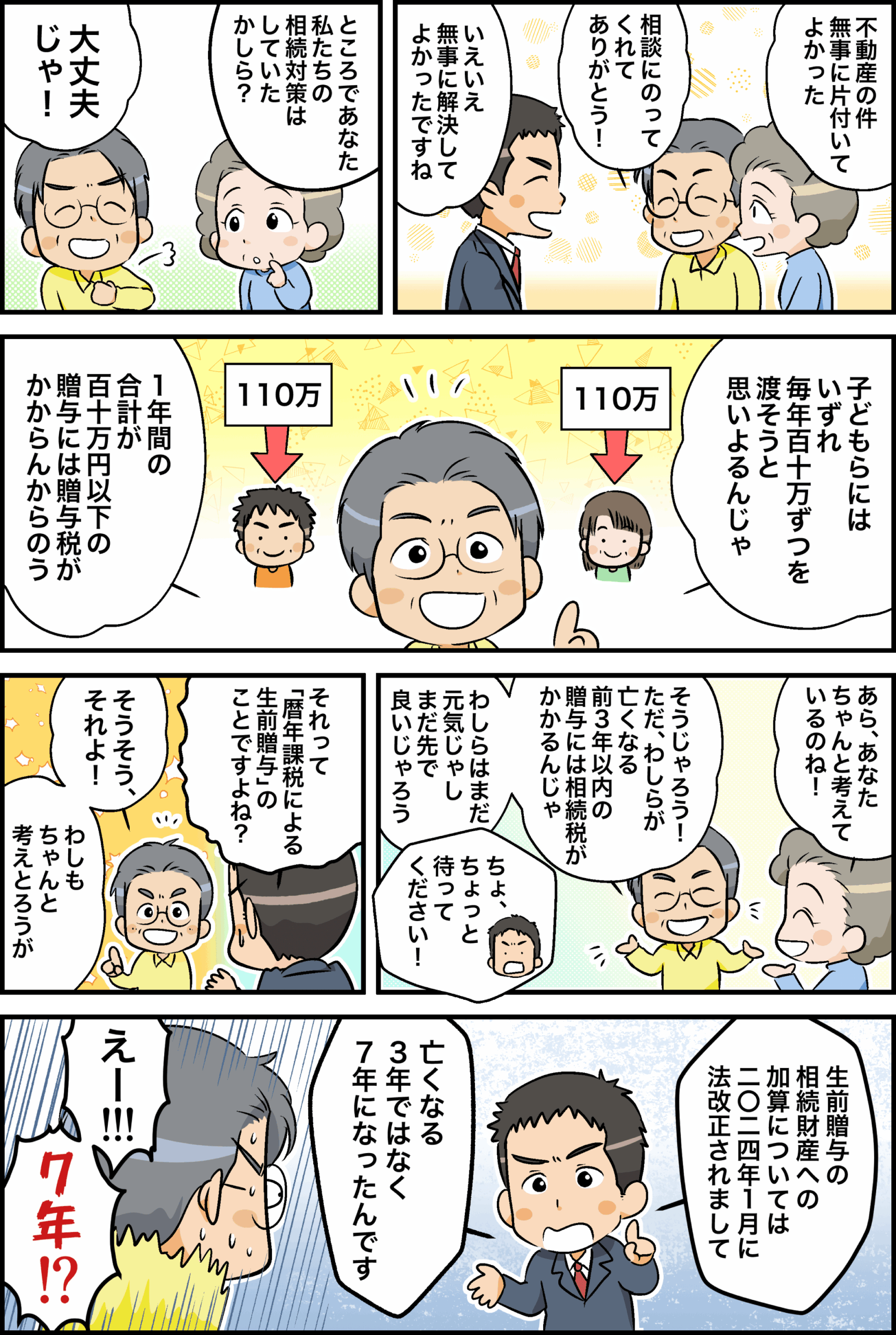 生前贈与の相続財産、法改正されたってホント!?